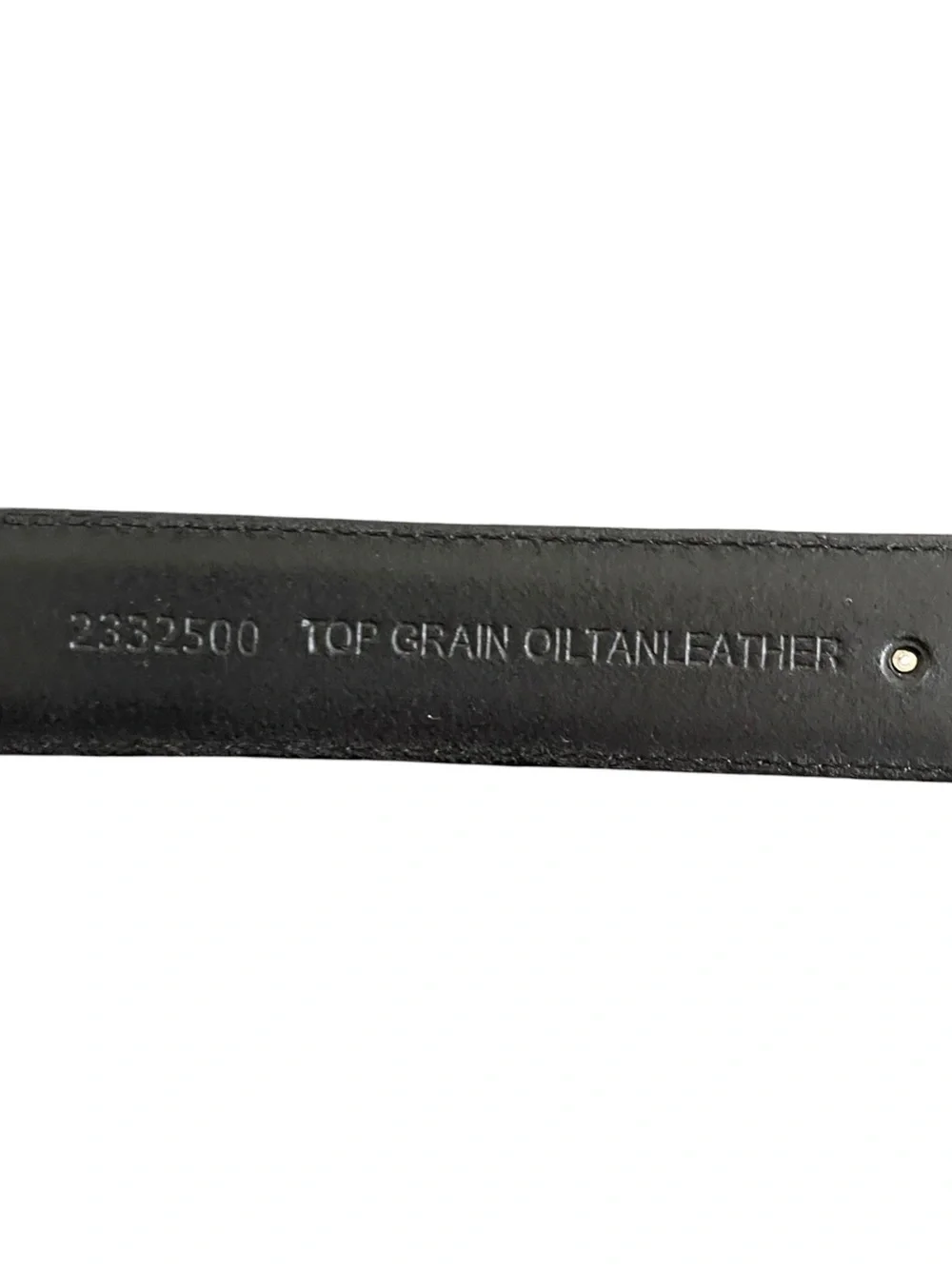 AML 3000 Men's Top Grain Black Leather Golf Club Belt Size 36